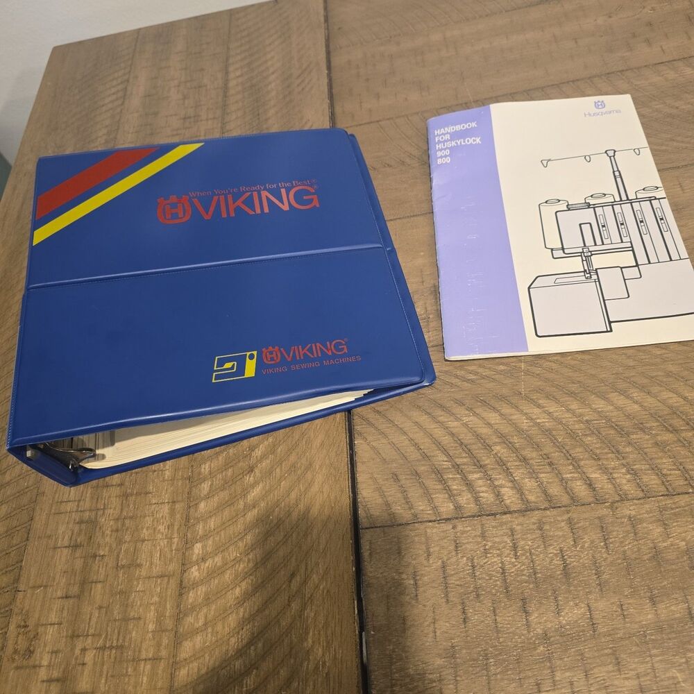 Vintage Husqvarna Viking Sewing Machine Model 900 Handbook Owner's Manual Binder